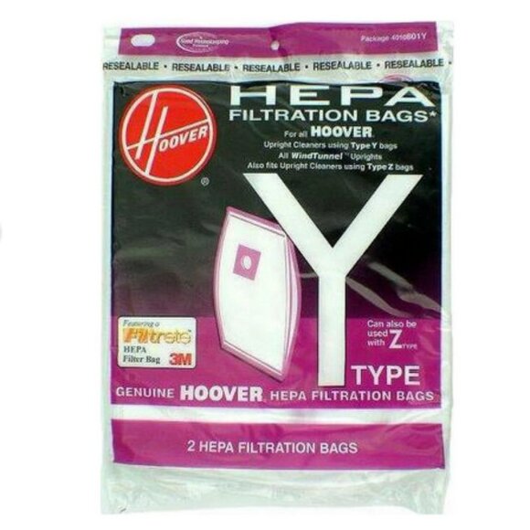 Hoover Type Y HEPA Vacuum Bags, 6 bags for WindTunnel Upright - Picture 1 of 1
